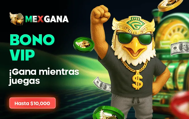 Material de marca; no es una captura de Taboo Mascota MexGana en una campaña VIP