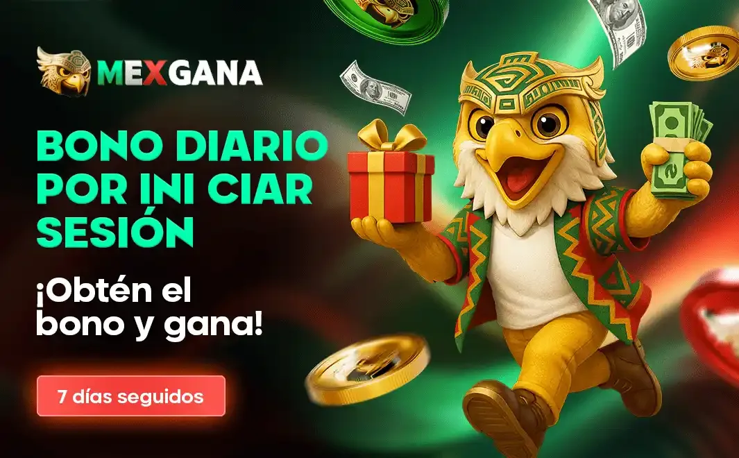Material archivado de MexGana sobre una promoción de acceso diario