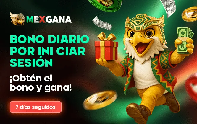 Mascota MexGana en una campaña de acceso diario