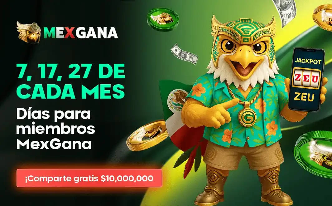 Mascota MexGana con celular en publicidad para miembros