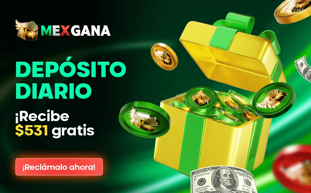 Caja de regalo en una campaña de depósitos MexGana