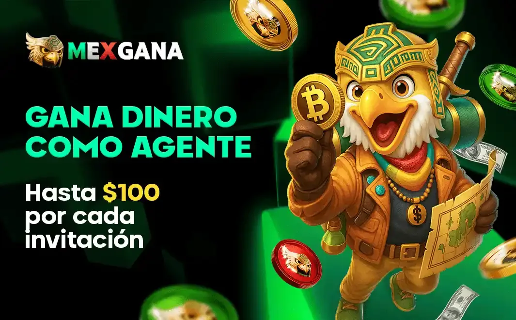 Material de marca; no es una captura de West Town Mascota MexGana en una campaña de invitaciones